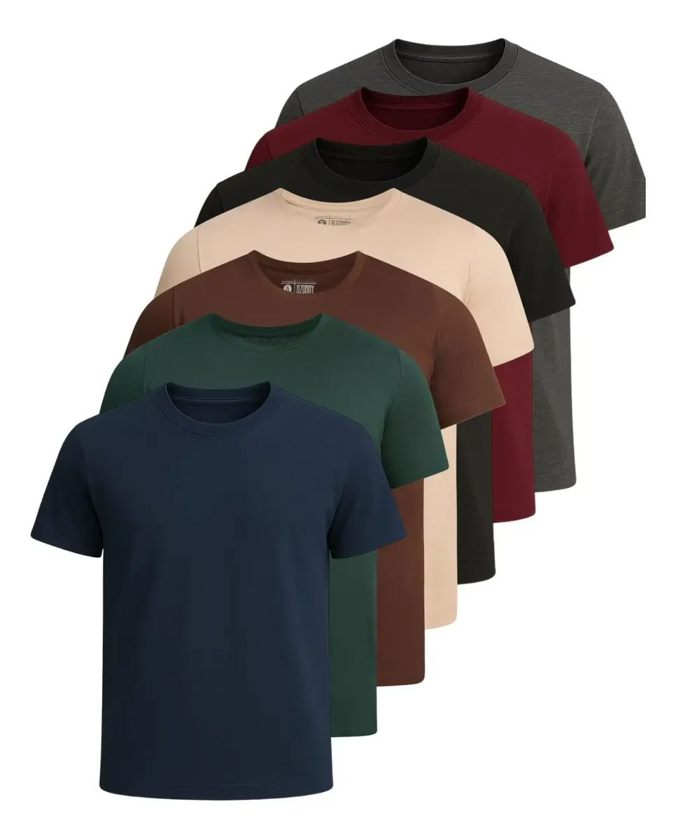 Kit 7 Camisetas Basica Zara